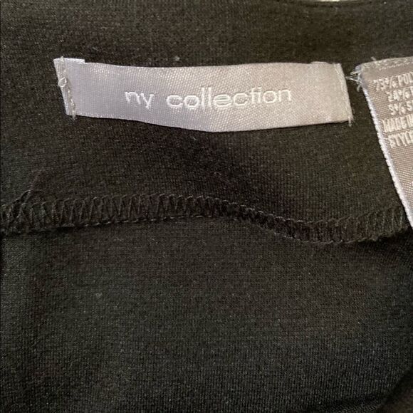 NY Collection black career skirt Size 8 - Picture 3 of 6